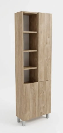 Biblioteca con repisas, puertas y pus open